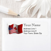 Kanadisch-amerikanische Waagenflagge (Insitu)