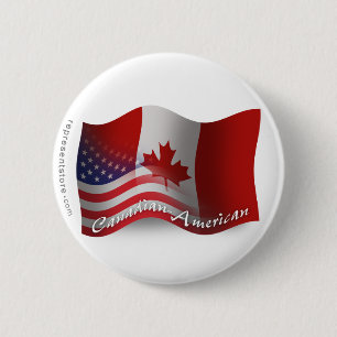 Kanadisch-Amerikanische wellenartig bewegende Button