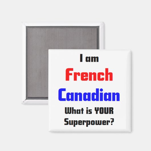 kanadisch-französisch magnet (Vorderseite/Rückseite)