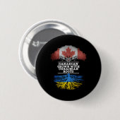 Kanadisch Gewachsen Mit Ukrainischen Wurzeln T-Shi Button (Vorne & Hinten)