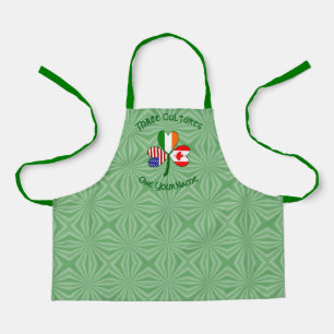 Kanadisch Irisch Amerikanische Flagge Shamrock Per Schürze