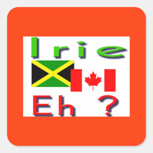 kanadisch quadratischer aufkleber