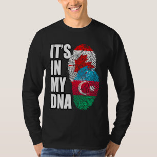 Kanadisch und aserbaidschanisch gemischte DNA-Flag T-Shirt