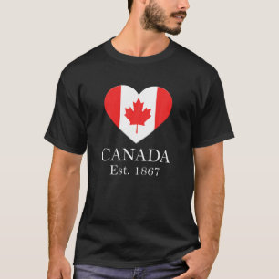 Kanadische Ahornblätterfahne - Kanada 150 Jahre T-Shirt