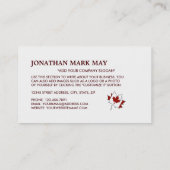 kanadische Ahornblätterflagge, Kanada Visitenkarte (Rückseite)