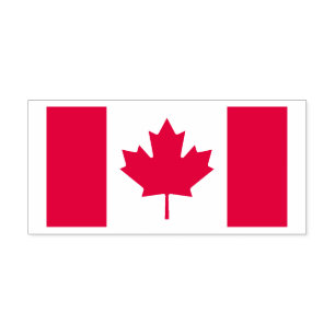 Kanadische Ahornfahne Flag Kanada Freiheit Permastempel