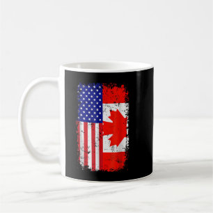 Kanadische amerikanische Flagge Amerika Kanada Pat Kaffeetasse