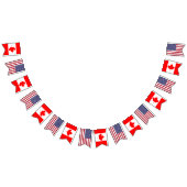 Kanadische amerikanische Flaggen, Party-Banner Kan Wimpelkette (Alle)