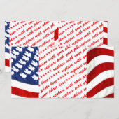 Kanadische/Amerikanische Waving Flag (Vorne/Hinten)