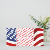 Kanadische/Amerikanische Waving Flag (Stehend Vorderseite)