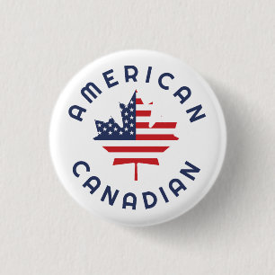 kanadische amerikanische Wurzeln Button