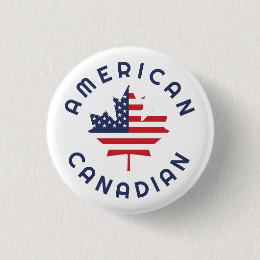 kanadische amerikanische Wurzeln Button (Vorderseite)