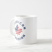 kanadische amerikanische Wurzeln Kaffeetasse (Vorderseite Links)