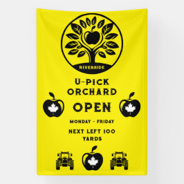 kanadische Apfelfarm U- Pick Promotions Banner