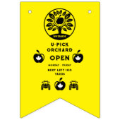 kanadische Apfelfarm U- Pick Promotions Wimpelkette (Zweite Fahne)