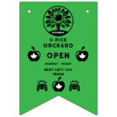 kanadische Apfelfarm U- Pick Promotions Wimpelkette (Zweite Fahne)