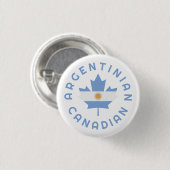 Kanadische argentinische Wurzeln Button (Vorne & Hinten)