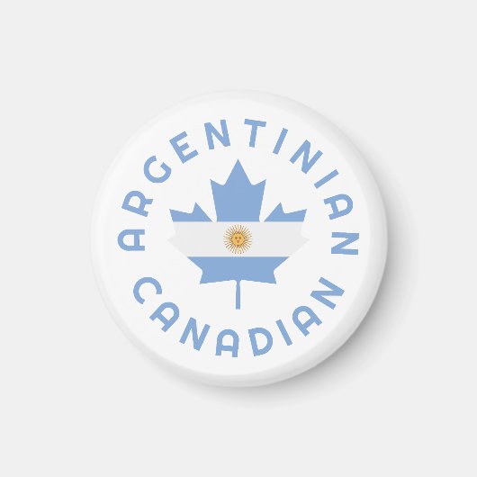 Kanadische argentinische Wurzeln Magnet (Vorne)