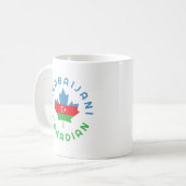 Kanadische Aserbaidschan-Wurzeln Kaffeetasse (Vorderseite Links)