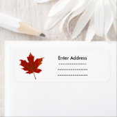 Kanadische Aufkleber-Etiketten Ahornblättriger Leu (Insitu)