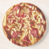 Kanadische Bacon-Pizza Getränkeuntersetzer (Vorne)