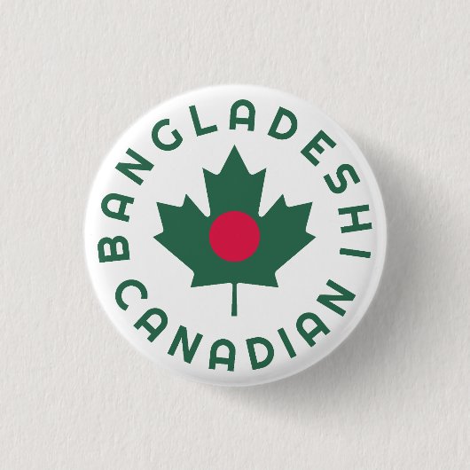 kanadische Bangladeshi Roots Button (Vorderseite)