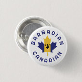 kanadische Barbadian Roots Button (Vorne & Hinten)