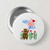 Kanadische Beaver-Lieben Prince Edward Island Button (Vorne & Hinten)