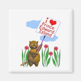 Kanadische Beaver-Lieben Prince Edward Island Magnet