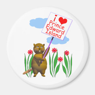 Kanadische Beaver-Lieben Prince Edward Island Magnet