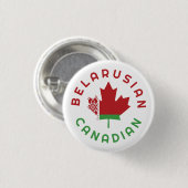 kanadische belarussische Roots Button (Vorne & Hinten)