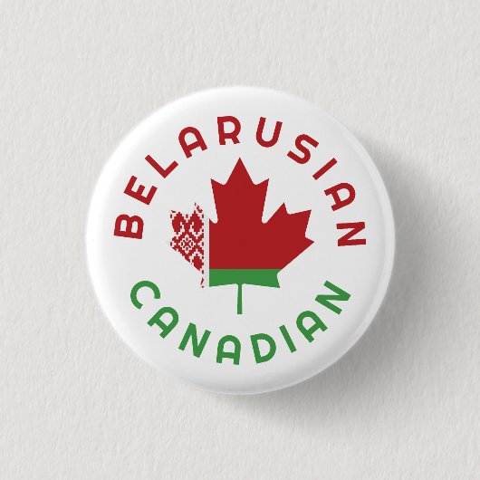 kanadische belarussische Roots Button (Vorderseite)