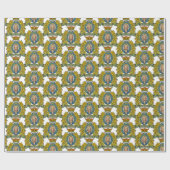 Kanadische Bergpolizei-Logo Geschenkpapier (Flach)