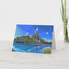 Kanadische Bergsicht Feiertagskarte