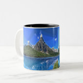 Kanadische Bergsicht Zweifarbige Tasse (Vorderseite Links)