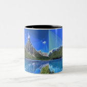Kanadische Bergsicht Zweifarbige Tasse (Mittel)