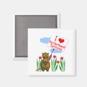 Kanadische Biber-Lieben in den nordwestlichen Gebi Magnet (Vorderseite/Rückseite)