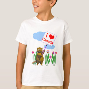 Kanadische Biber-Lieben Kanada T-Shirt