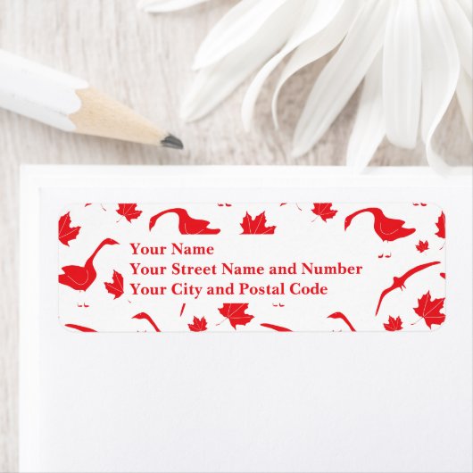 Kanadische Blätter Gänse und Ahorn - Kanadische Fl (Insitu)