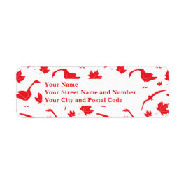 Kanadische Blätter Gänse und Ahorn - Kanadische Fl