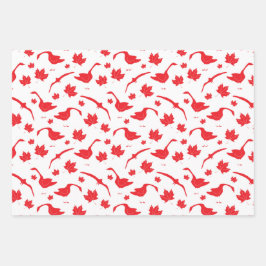 Kanadische Blätter Gänse und Ahorn - Kanadische Fl