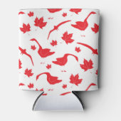 Kanadische Blätter Gänse und Ahorn - Kanadische Fl Dosenkühler (Vorderseite)