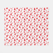 Kanadische Blätter Gänse und Ahorn - Kanadische Fl Fleecedecke (Vorderseite (Horizontal))