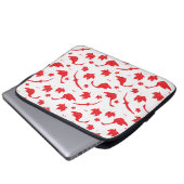 Kanadische Blätter Gänse und Ahorn - Kanadische Fl Laptopschutzhülle (Vorne Knopf)
