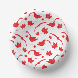 Kanadische Blätter Gänse und Ahorn - Kanadische Fl Pappteller