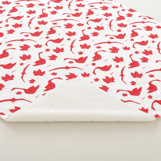 Kanadische Blätter Gänse und Ahorn - Kanadische Fl Sherpadecke (3/4)