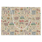 Kanadische Doodles Große Geschenktüte (Rückseite)