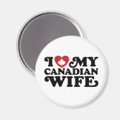 kanadische Ehefrau Magnet (Vorderseite/Rückseite)