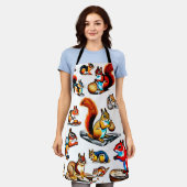 Kanadische Eichhörnchen und Chipmunks-Design Schürze (Getragen)