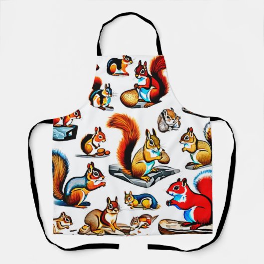 Kanadische Eichhörnchen und Chipmunks-Design Schürze (Vorderseite)
